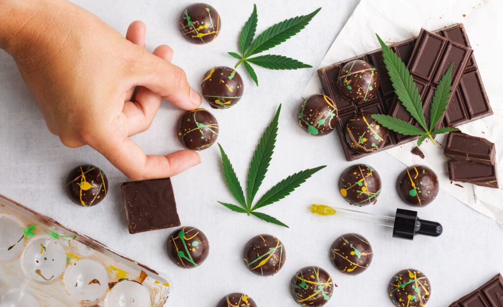 cannabis treats chocolate and candy
